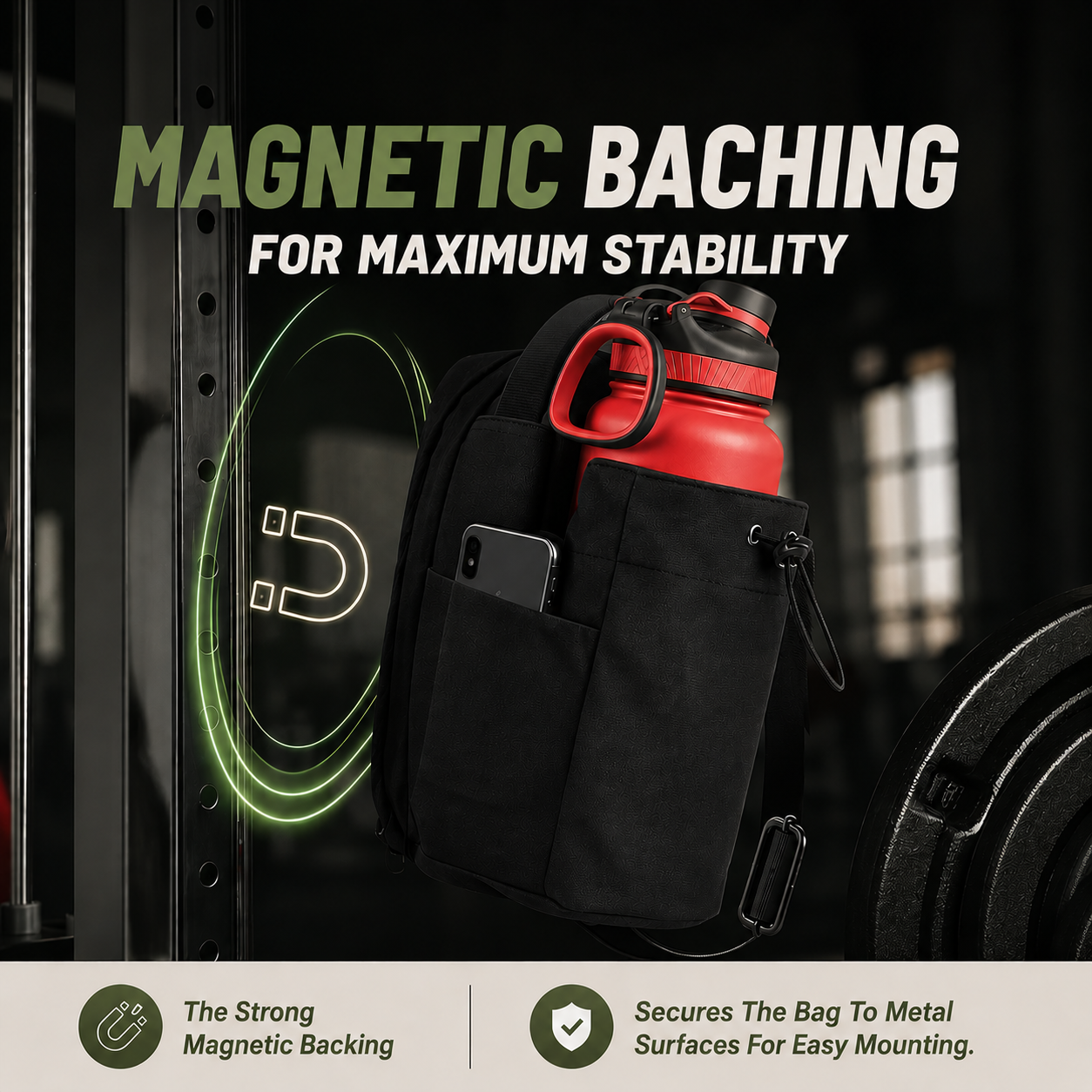 On The Nose Co. Signature™ Magnetic Gym & Fitness Bag
